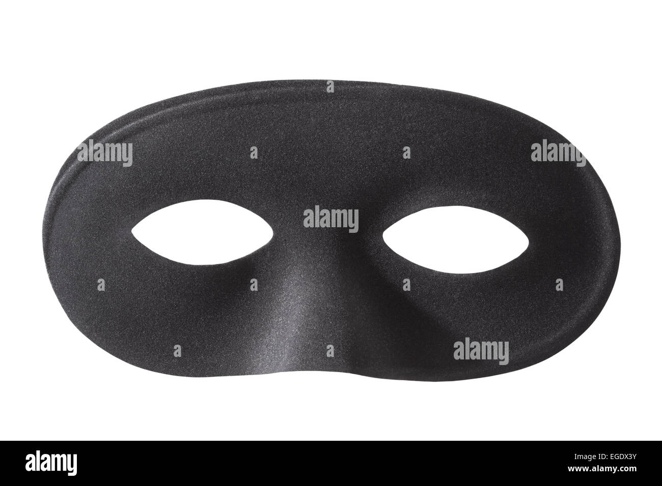 Carnevale maschera nero su bianco Foto Stock