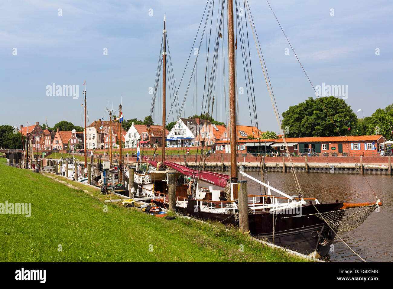 Greetsiel porto, Bassa Sassonia, Germania, Europa Foto Stock