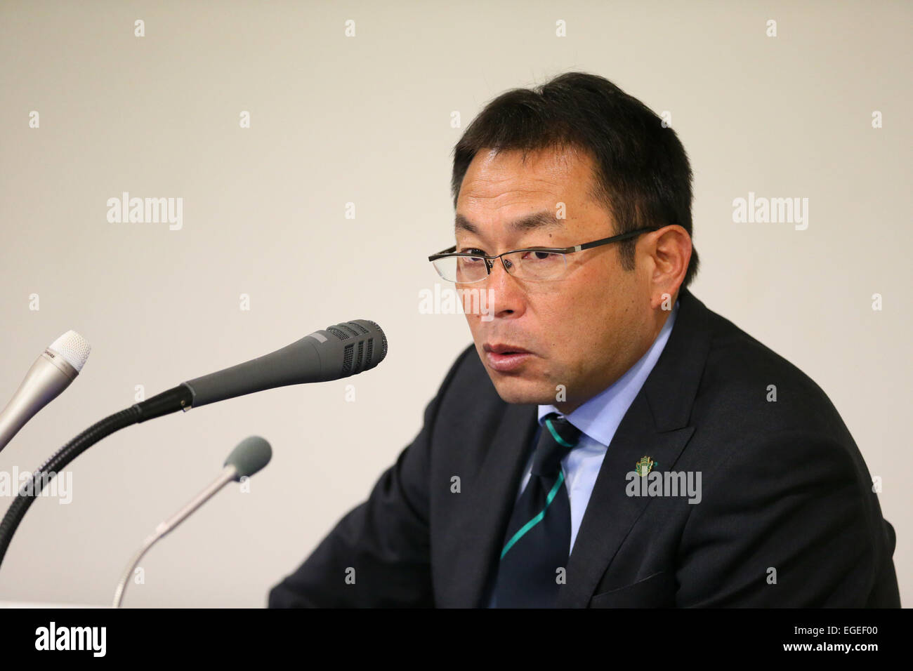 Yasuharu Sorimachi (Yamaga), 21 febbraio 2015 - Calcio : 2015 J.League pre-stagione match tra Yokohama f Marinos 0-1 Matsumoto Yamaga FC a Nissan Stadium di Kanagawa, Giappone. (Foto di Giovanni Osada/AFLO SPORT) [1156] Foto Stock