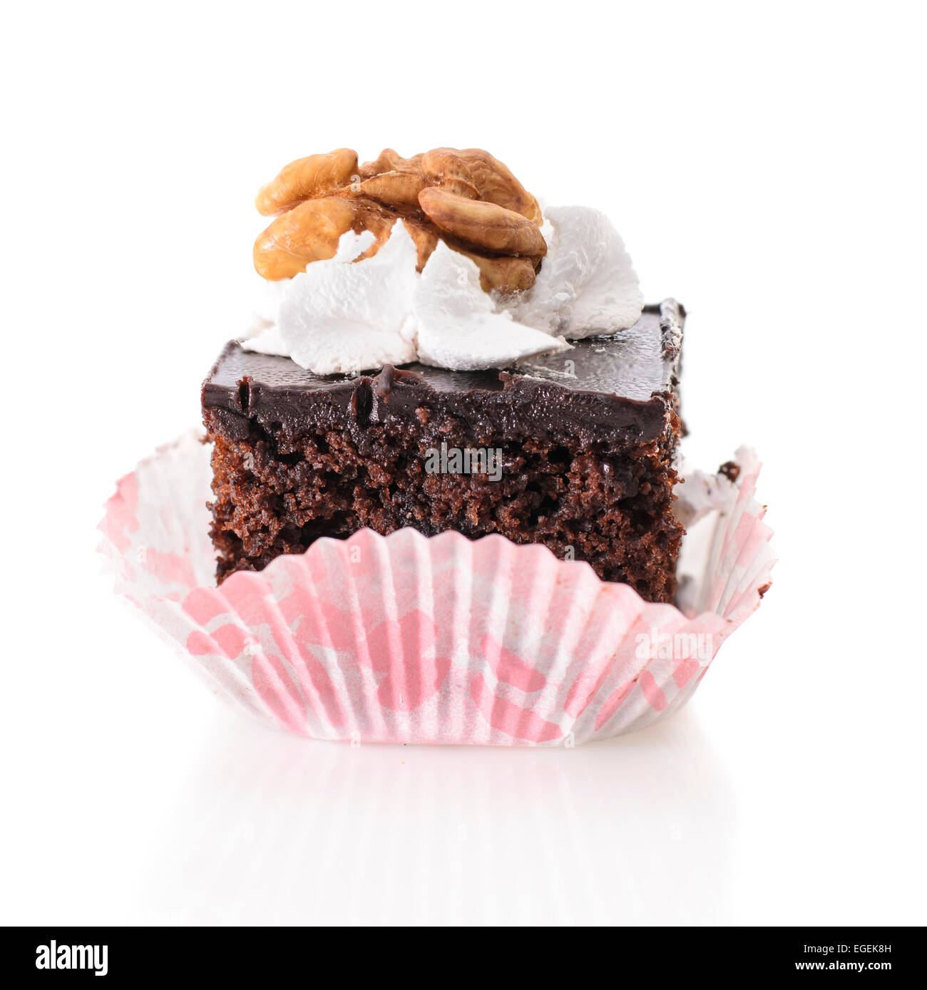 Fresco e dolce con torte isolato Foto Stock