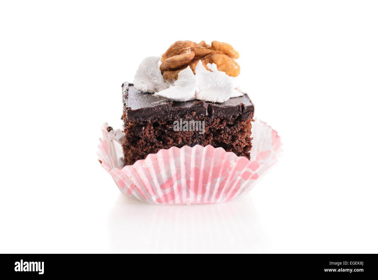 Fresco e dolce con torte isolato Foto Stock