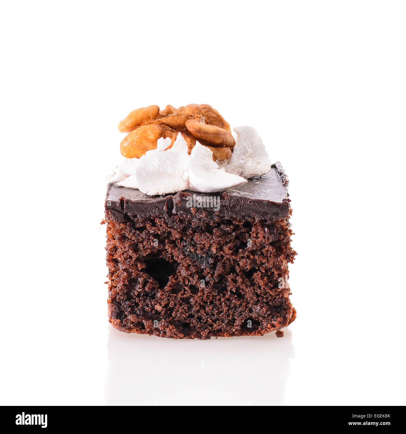 Fresco e dolce con torte isolato Foto Stock