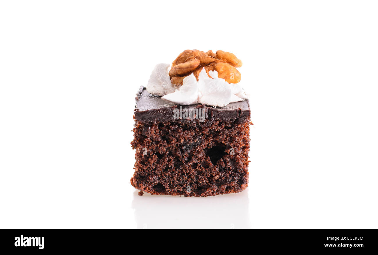 Fresco e dolce con torte isolato Foto Stock