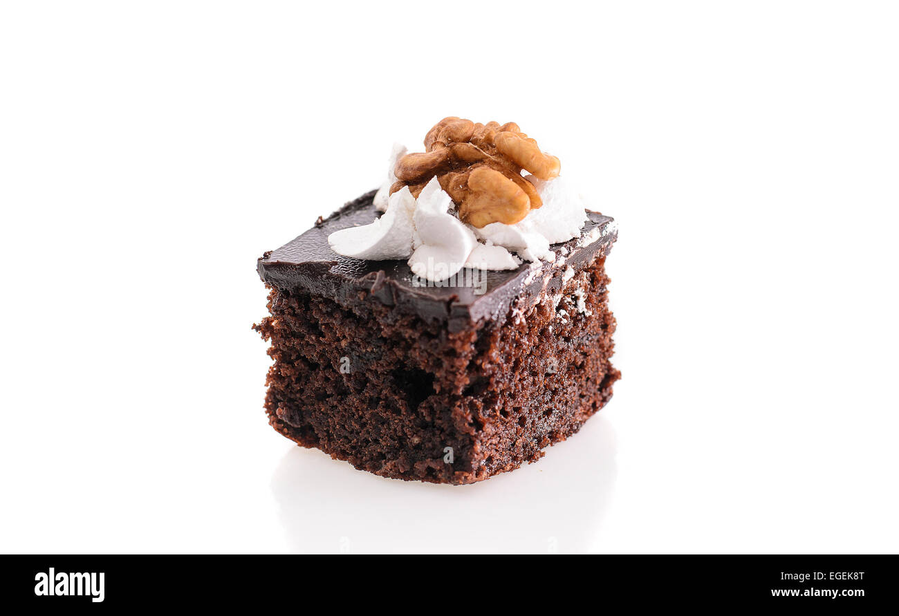 Fresco e dolce con torte isolato Foto Stock