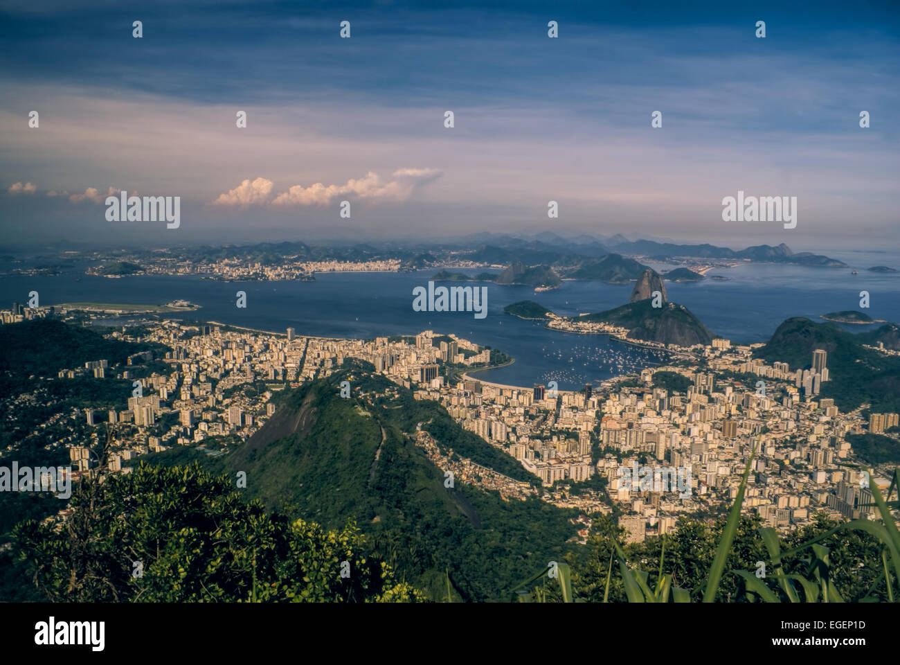 Vista mozzafiato di Rio de Janeiro in Brasile Foto Stock