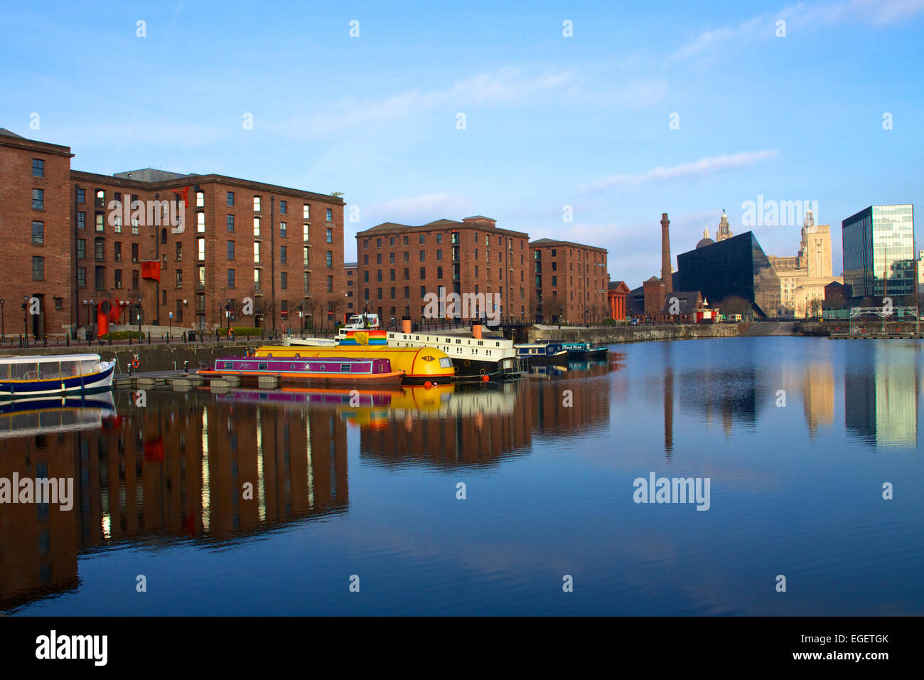 Albert Dock, Liverpool, Merseyside England Regno Unito Foto Stock