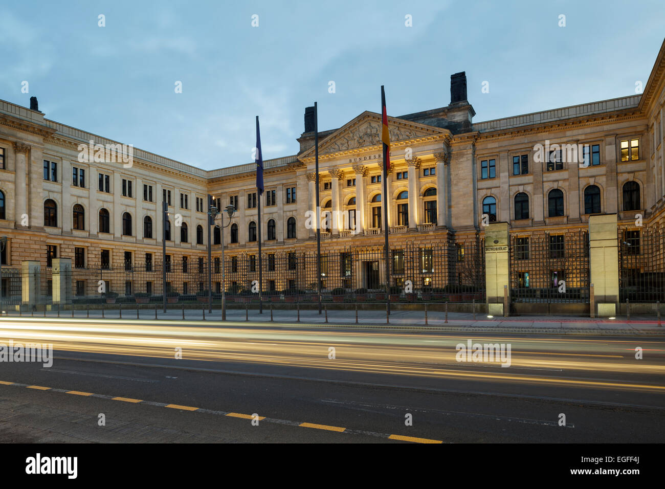 Bundesrat tedesco edificio su Leipziger Strasse (l'ex Prussia House of Lords), Berlino, Germania Foto Stock