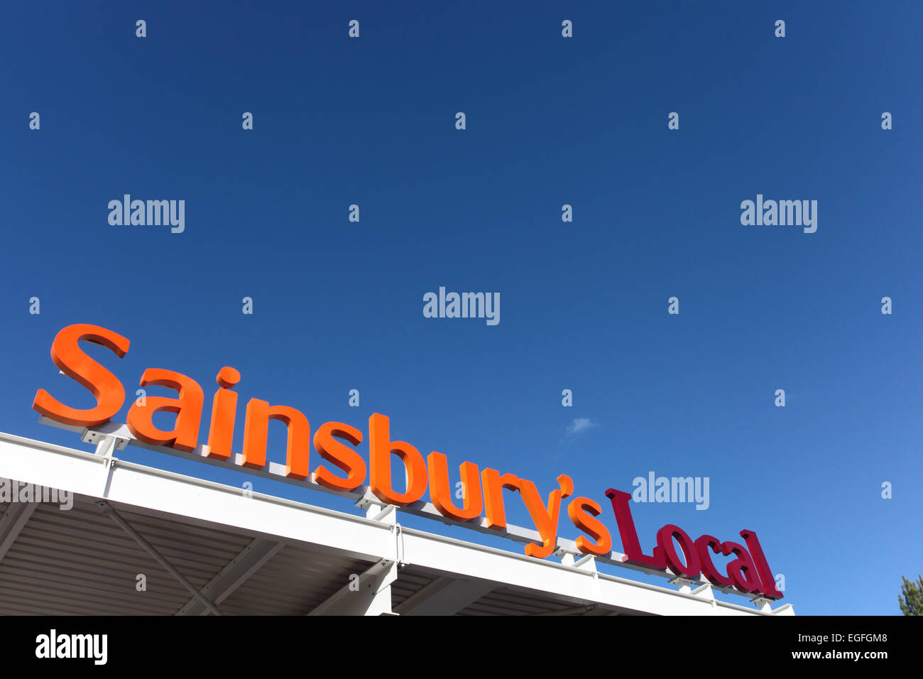 Sainsbury's supermercato locale Foto Stock