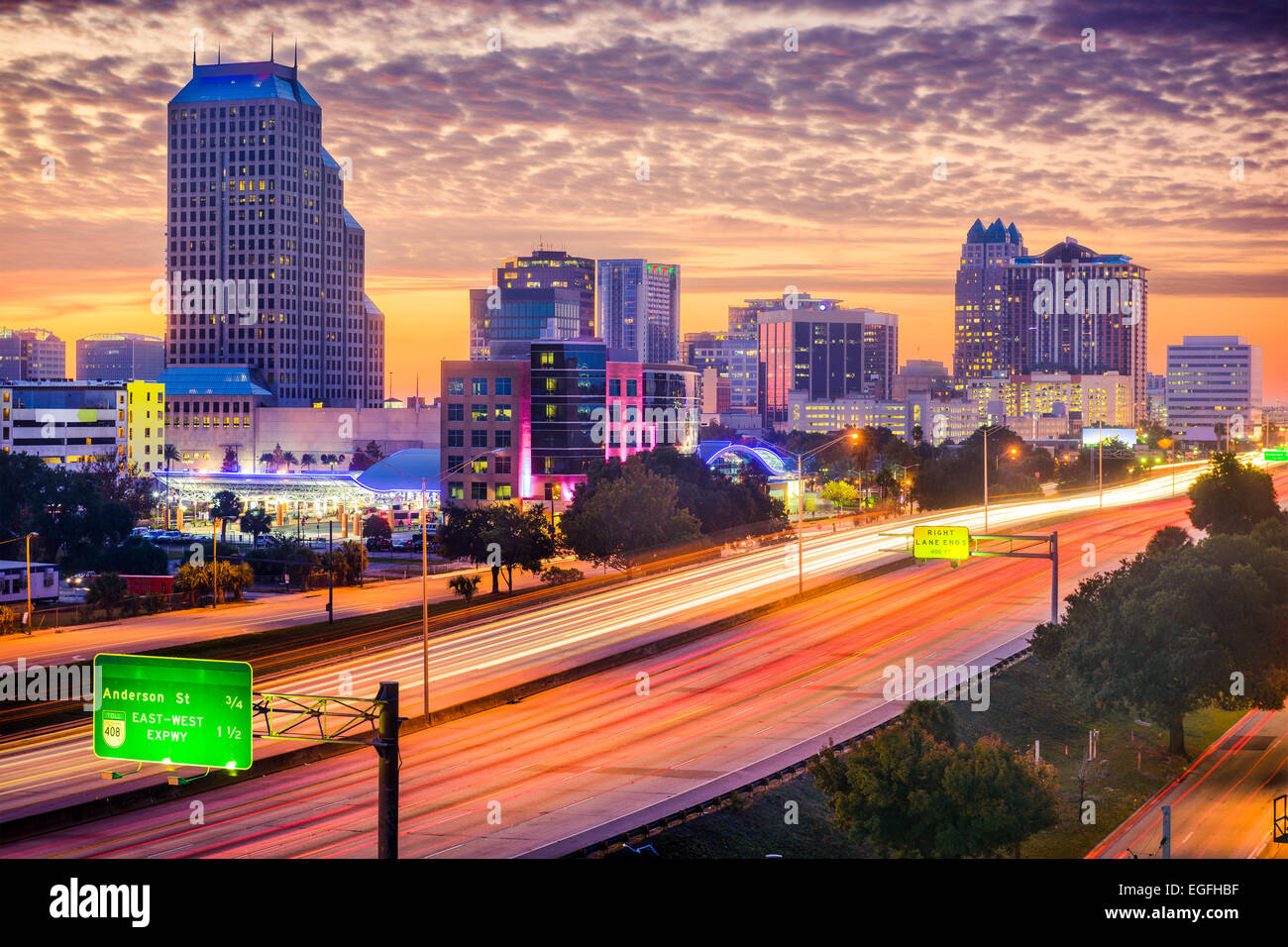 Orlando, Florida, Stati Uniti d'America cityscape. Foto Stock