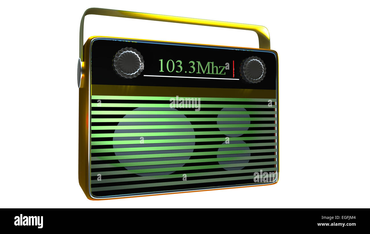 Radio portatile per adv o altri usi Foto Stock