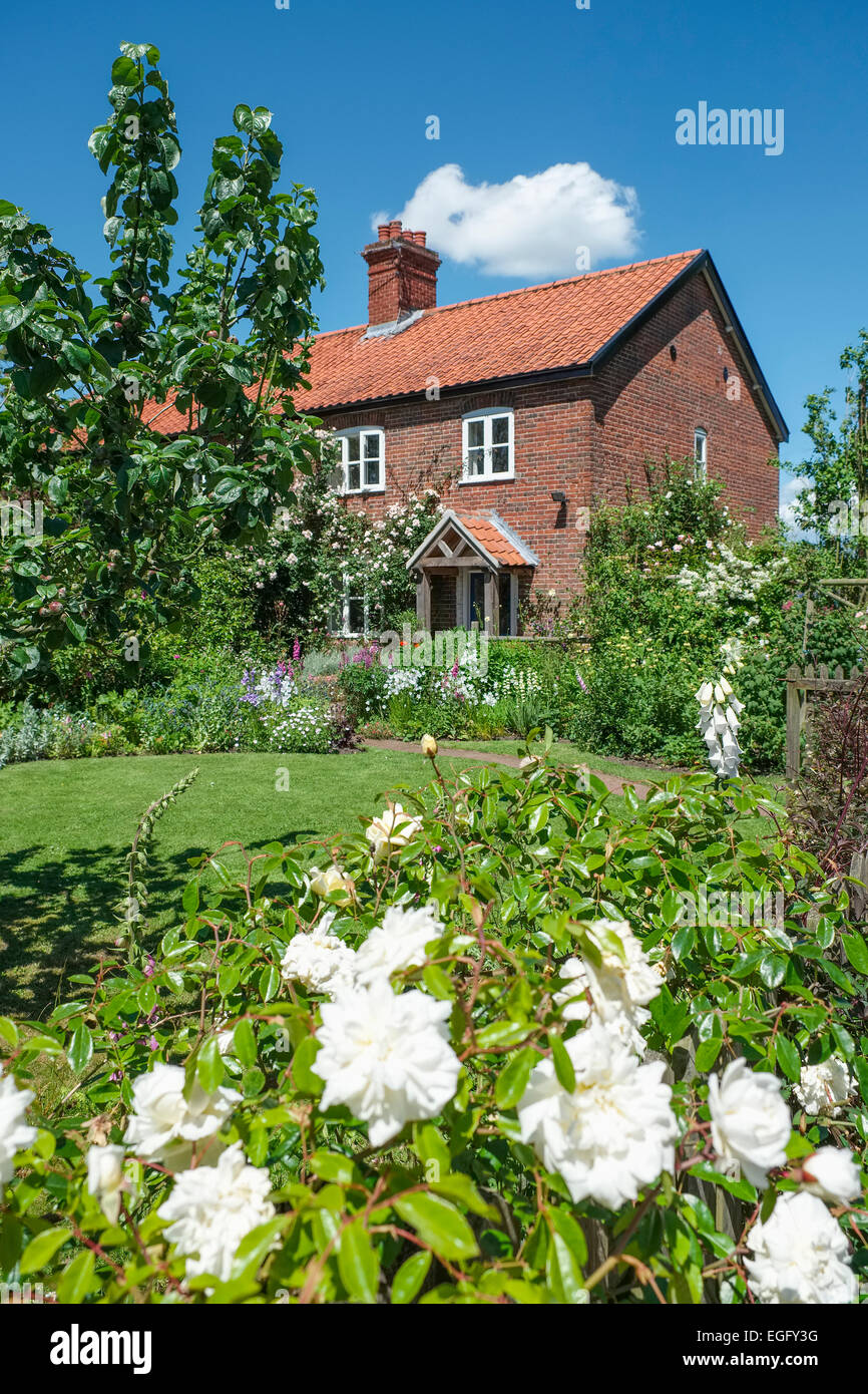 English Country Garden Cottage Foto Stock