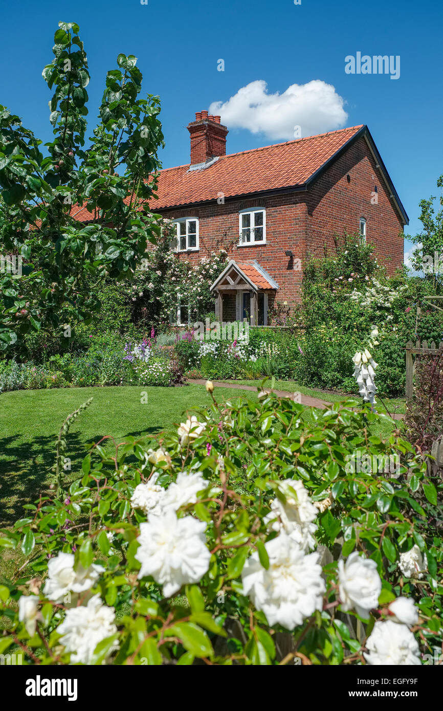 English Country Garden Cottage Foto Stock