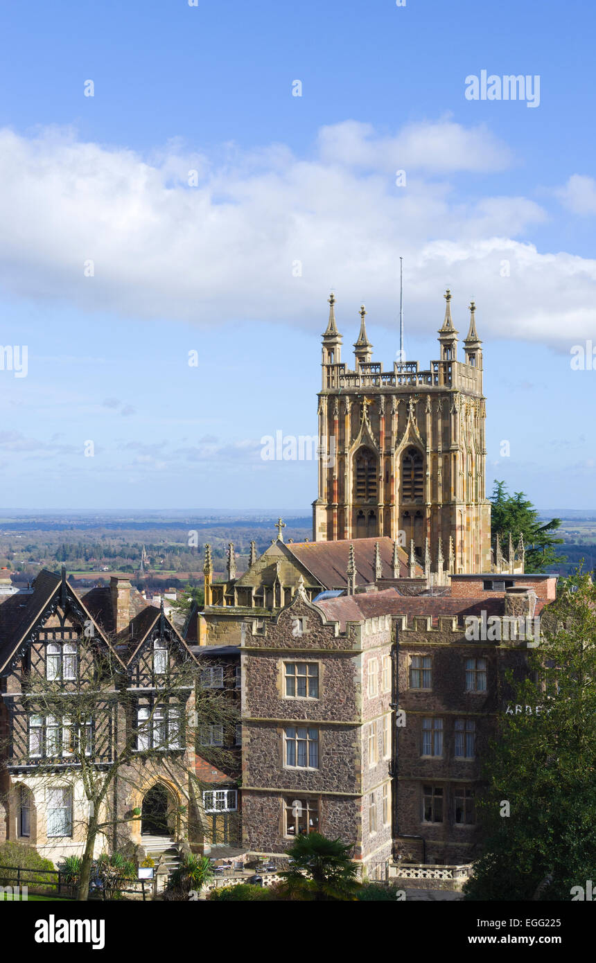Great Malvern Priory, Abbey Hotel, Great Malvern, Worcestershire, England, Regno Unito Foto Stock