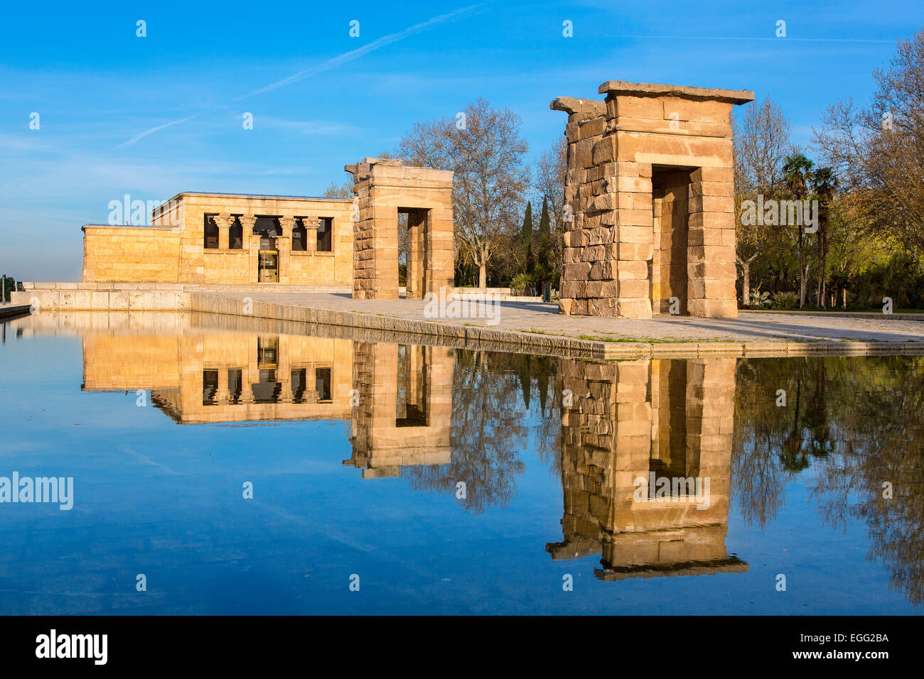 Madrid, Tempio di Debod Foto Stock