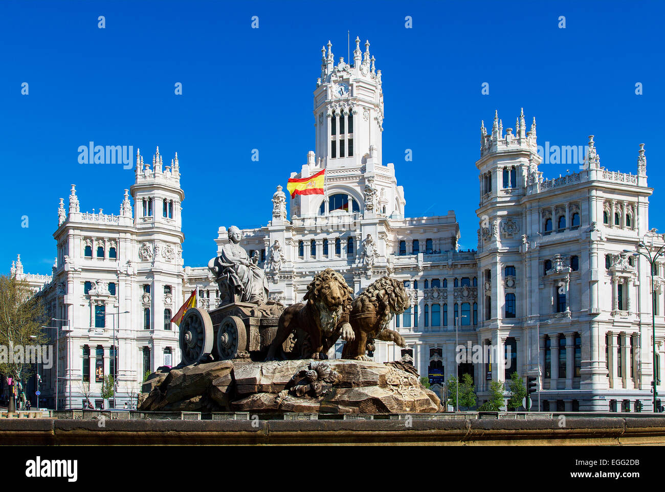 Spagna, Madrid, Plaza de Cibeles Foto Stock