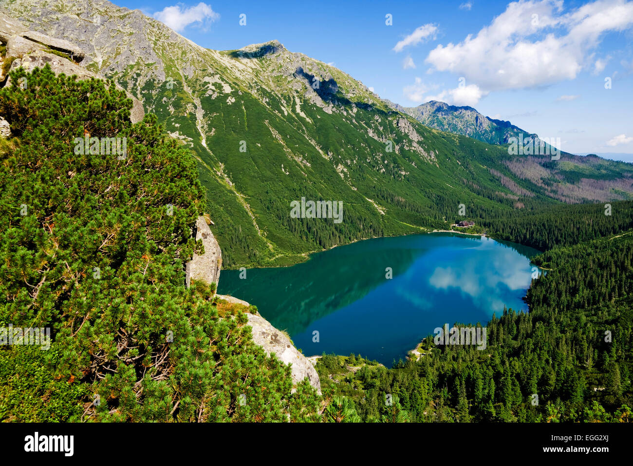 Splendidi laghi glaciali in polacco monti Tatra Foto Stock