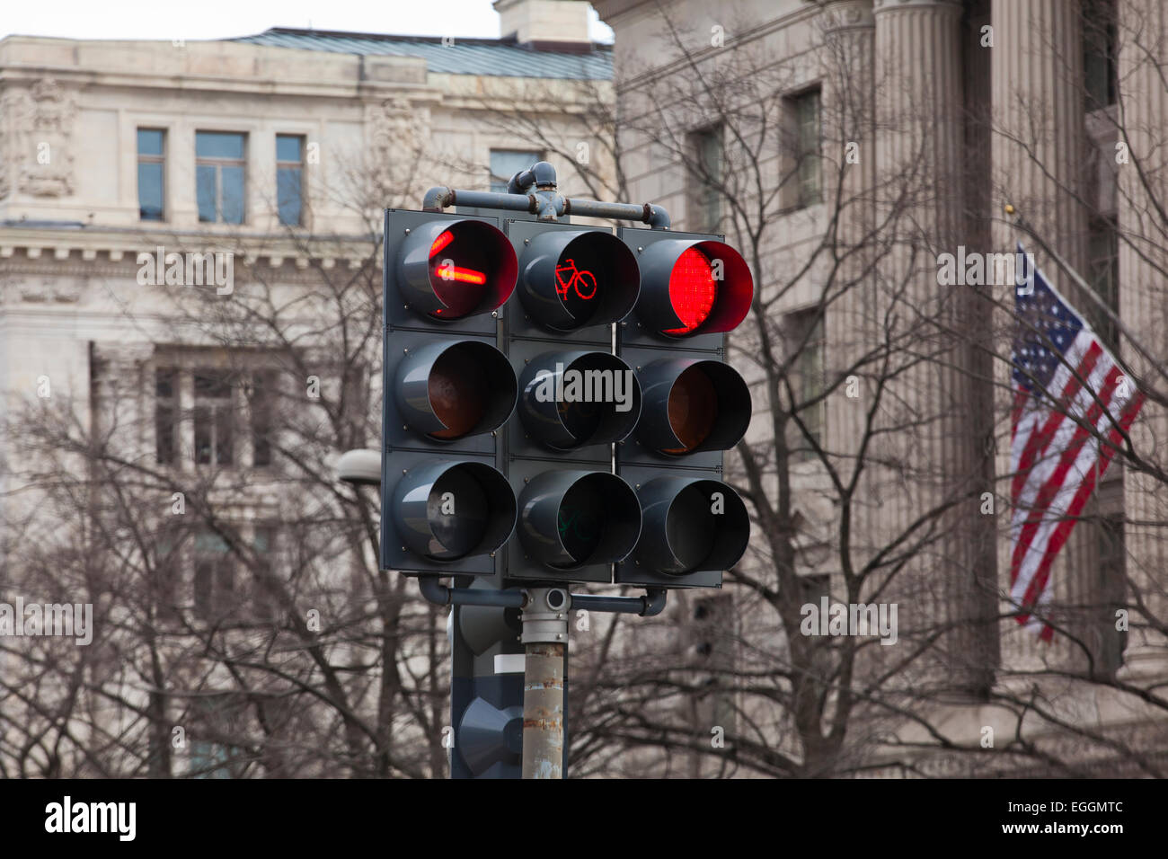 Luci di traffico (traffico di luci di segnalazione) - USA Foto Stock