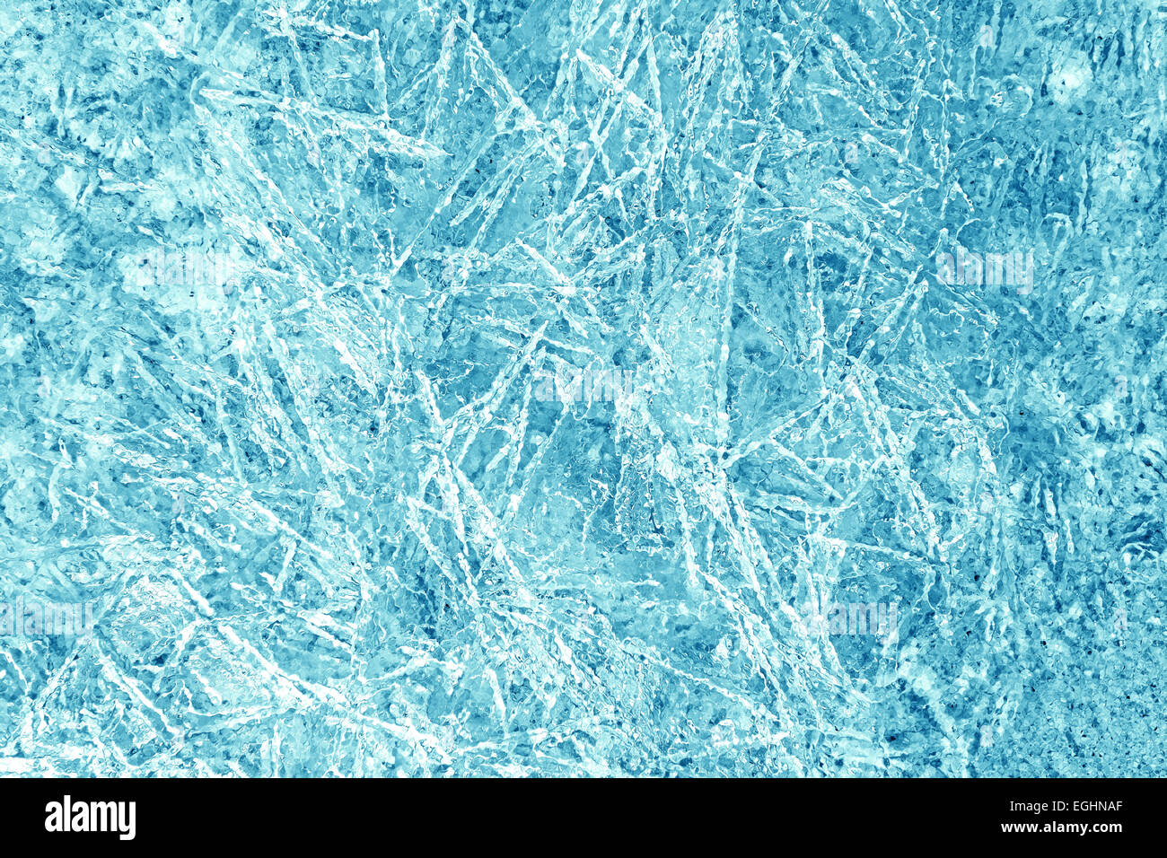 Abstract sfondo blu realizzato in cristalli di ghiaccio. Foto Stock