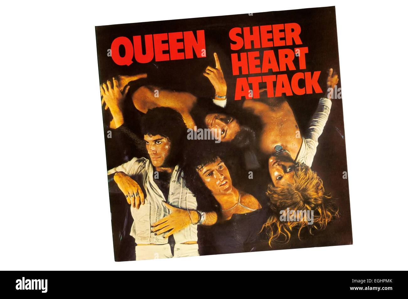 Puro attacco di cuore è stato il terzo album da British rock band Queen, rilasciato nel novembre 1974. Foto Stock