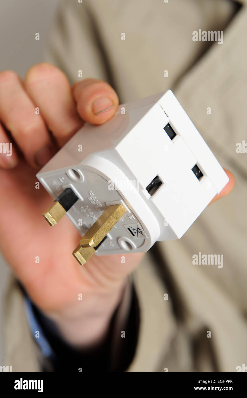 Una trasmissione di spy adattatore. Questo può essere nascosto in una stanza e trasmettere le conversazioni dei popoli. Foto Stock