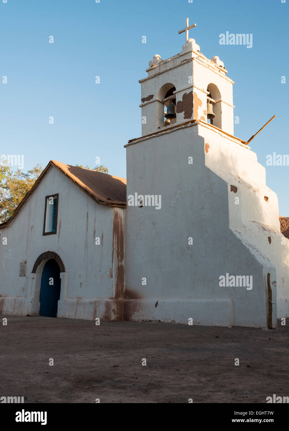 La Iglesia de San Pedro, San Pedro de Atacama deserto di Atacama, El Norte Grande del Cile Foto Stock