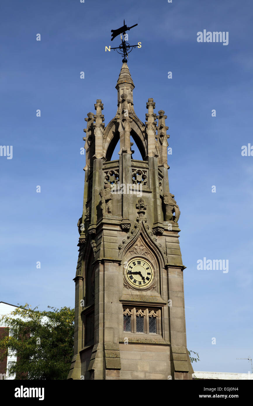 Torre dell Orologio a Kenilworth, Warwickshire, Regno Unito Foto Stock