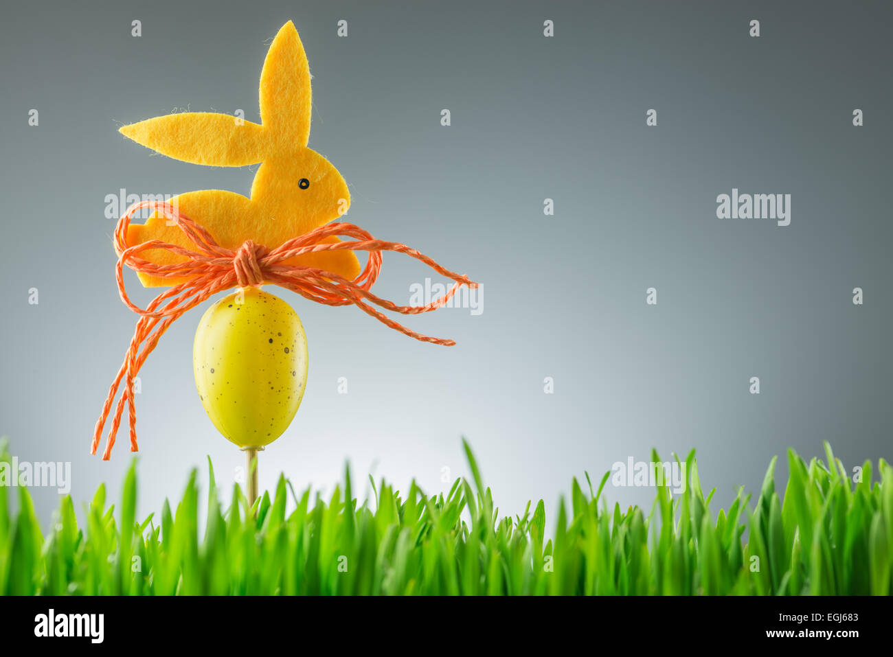 Sfondo di pasqua con bunny e uova Foto Stock