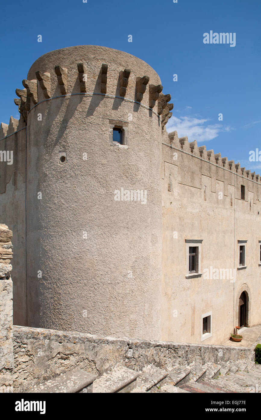 Castello di Santa Severina village, calabria, Italia, Europa Foto Stock