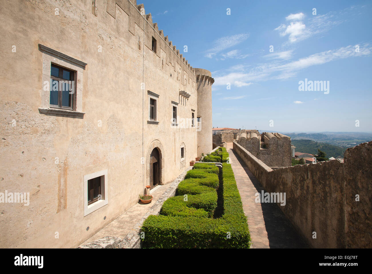 Castello di Santa Severina village, calabria, Italia, Europa Foto Stock