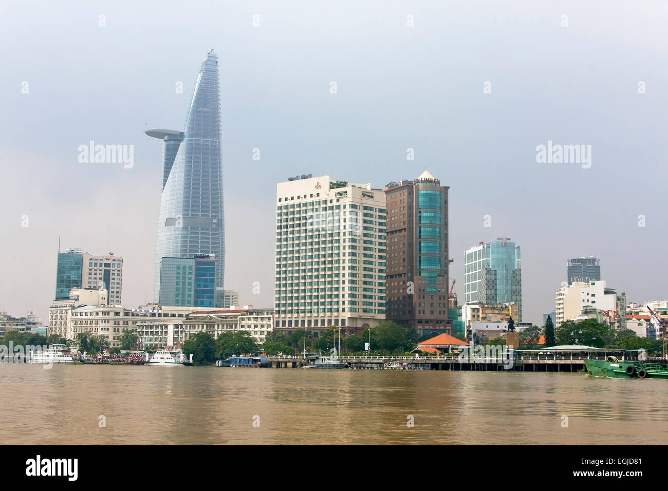 Bitexco torre finanziaria Saigon Ho Chi Minh City, Vietnam Asia Foto Stock