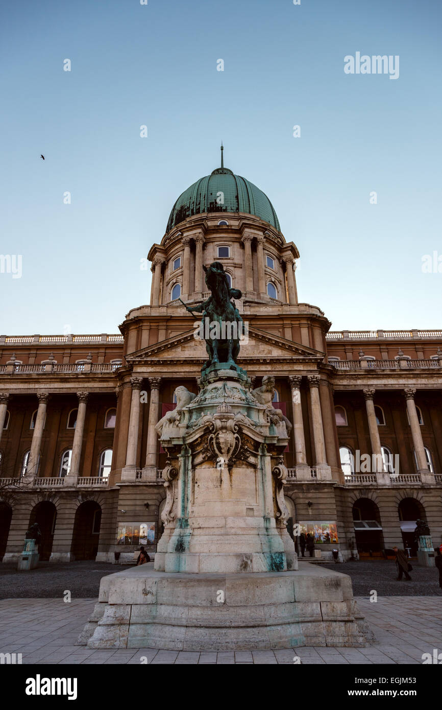 Storico Royal Palace a Budapest, Ungheria Foto Stock