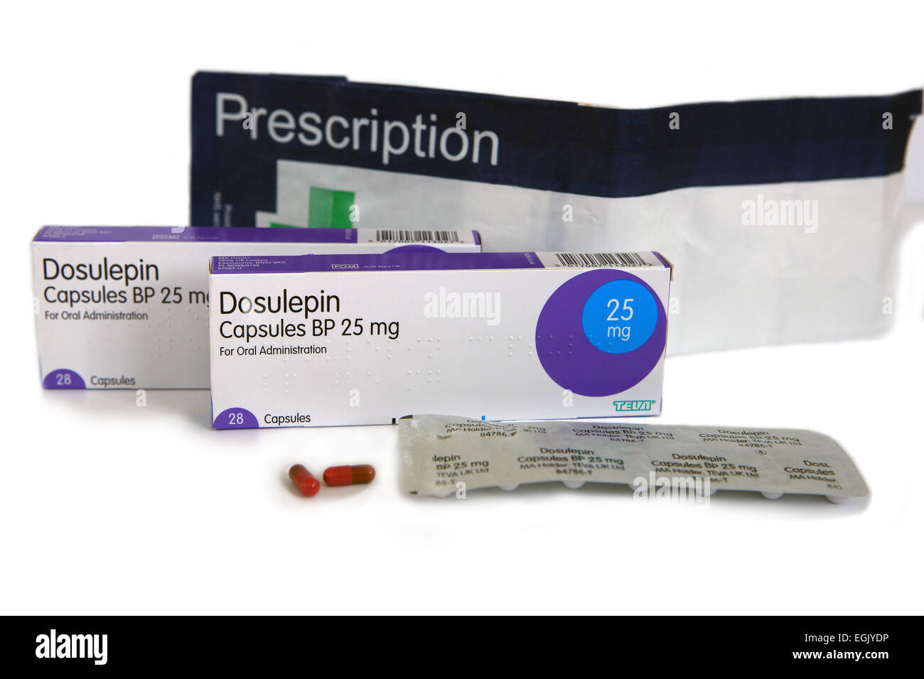 Compresse Dosulepin Foto Stock