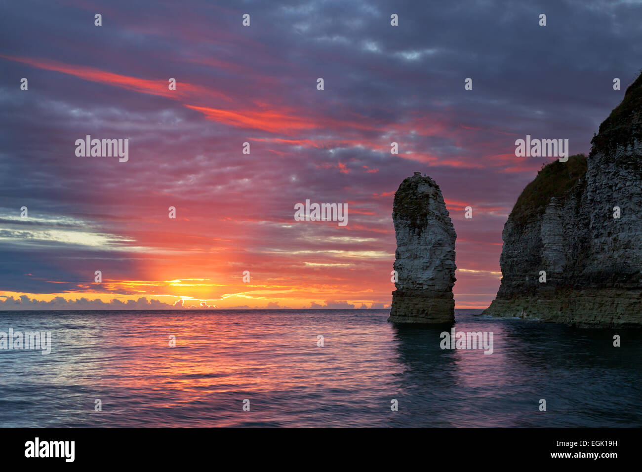Selwick Bay, Flamborough, sulla costa dello Yorkshire. Foto Stock