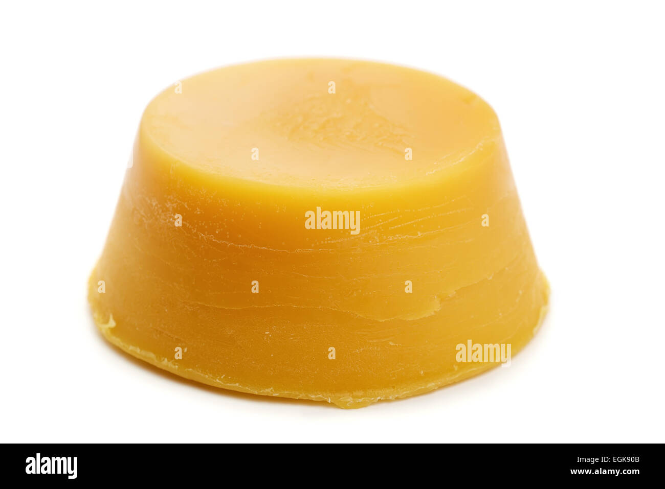 Cera naturale isolato su bianco Foto Stock