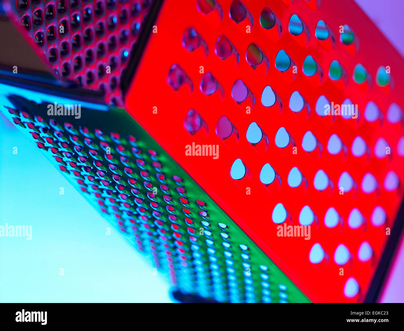 Attrezzatura della cucina: una grattugia Foto Stock