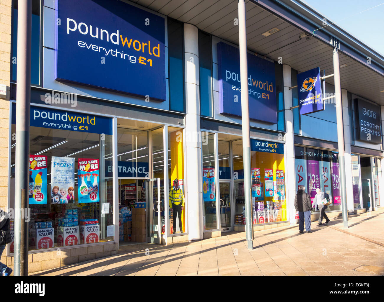 Poundworld negozio Foto Stock