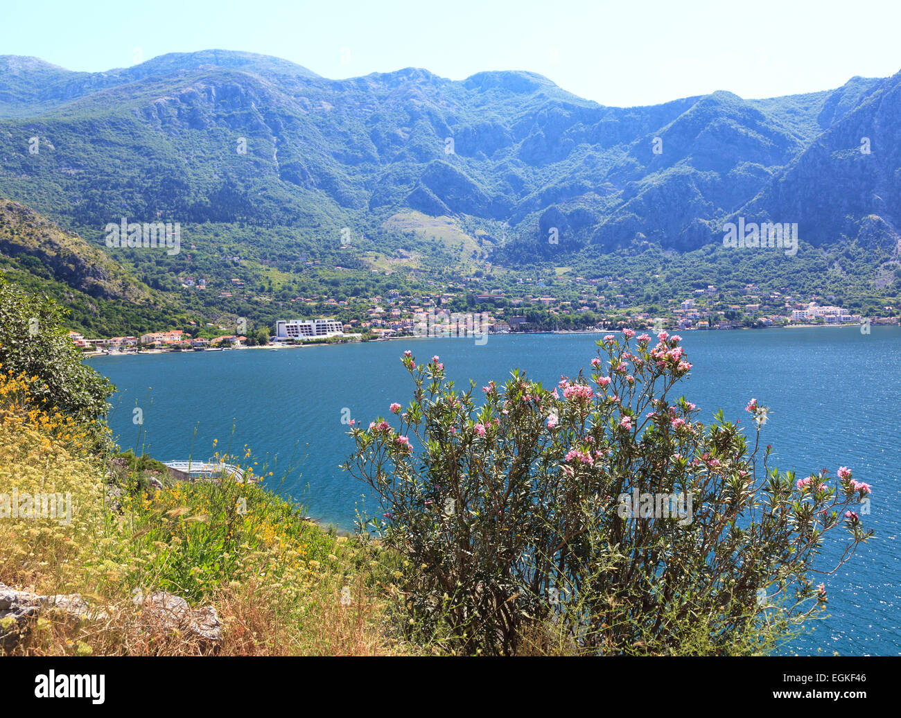 Risan - Montenegro e della Baia di Kotor Foto Stock