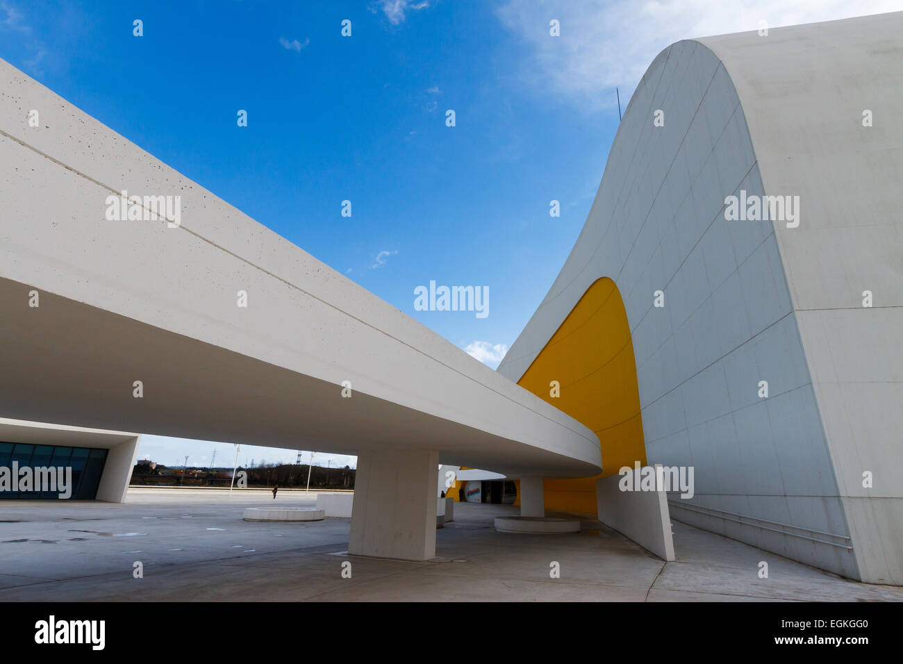 Oscar Niemeyer Centro Culturale Internazionale. Aviles, Asturias, Spagna, Europa Foto Stock