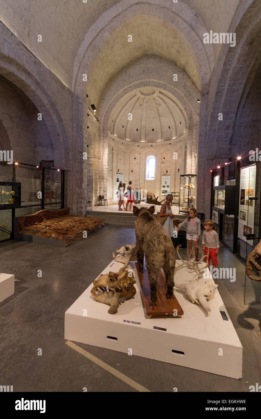 Francia - Cote d'Azur, Saint Raphael, museo archeologico di San Raféu chiesa Foto Stock