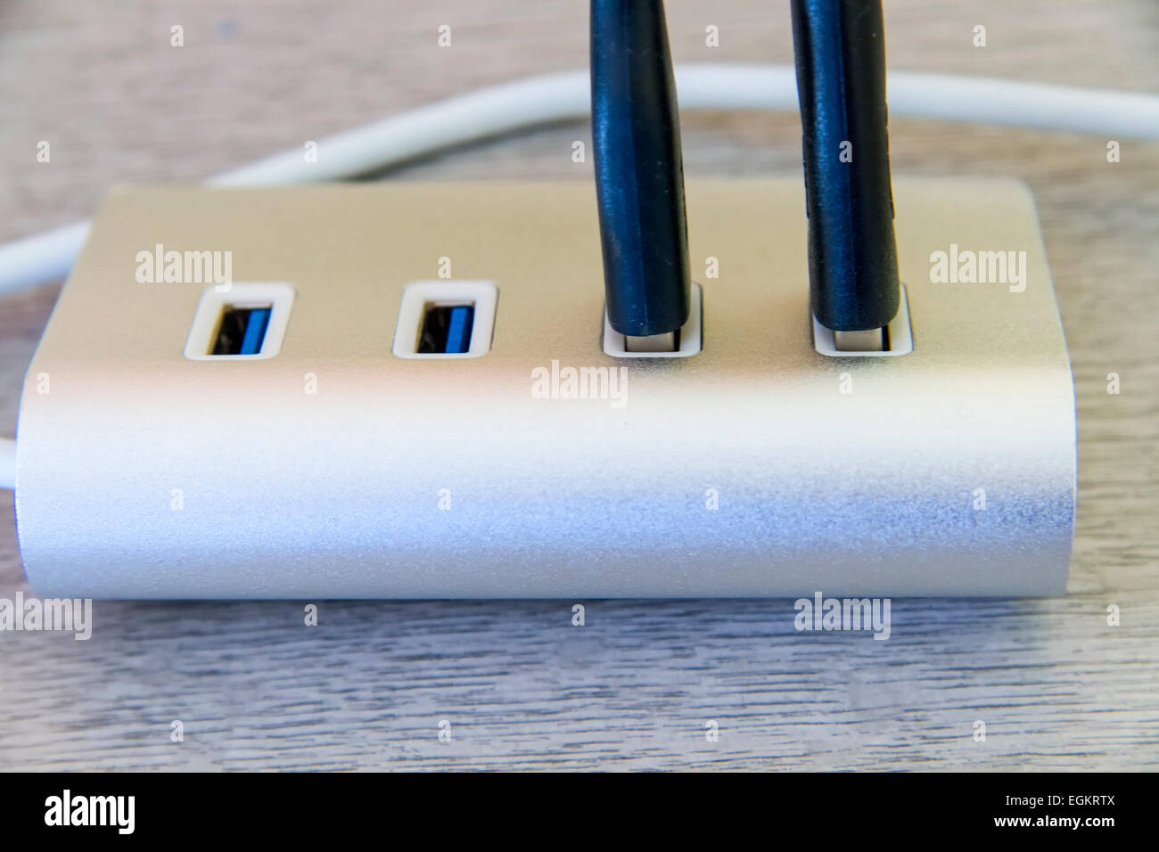 Hub USB per i computer Apple Mac Foto Stock