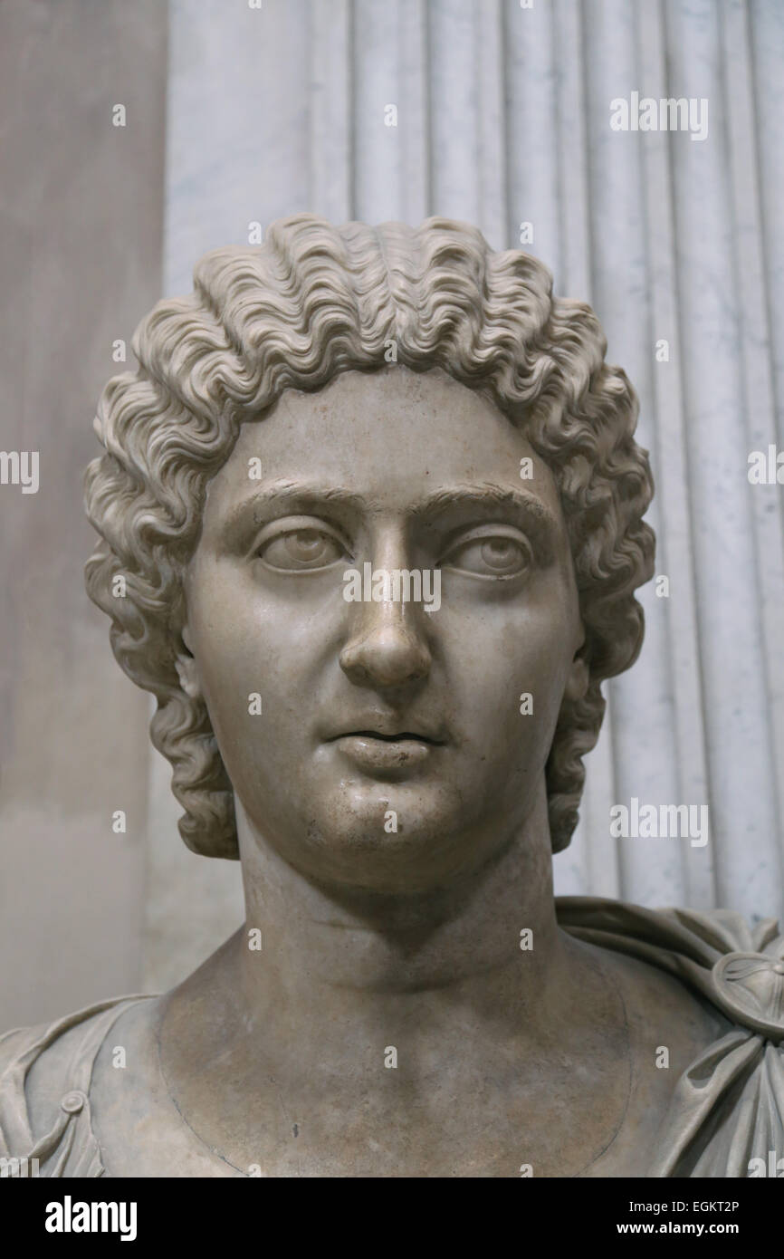 Busto di Julia Pia (Domna). (170annuncio-217AD). Imperatrice e moglie di imperatore romano Lucio Settimio Severo e madre di Imperatori Geta Foto Stock