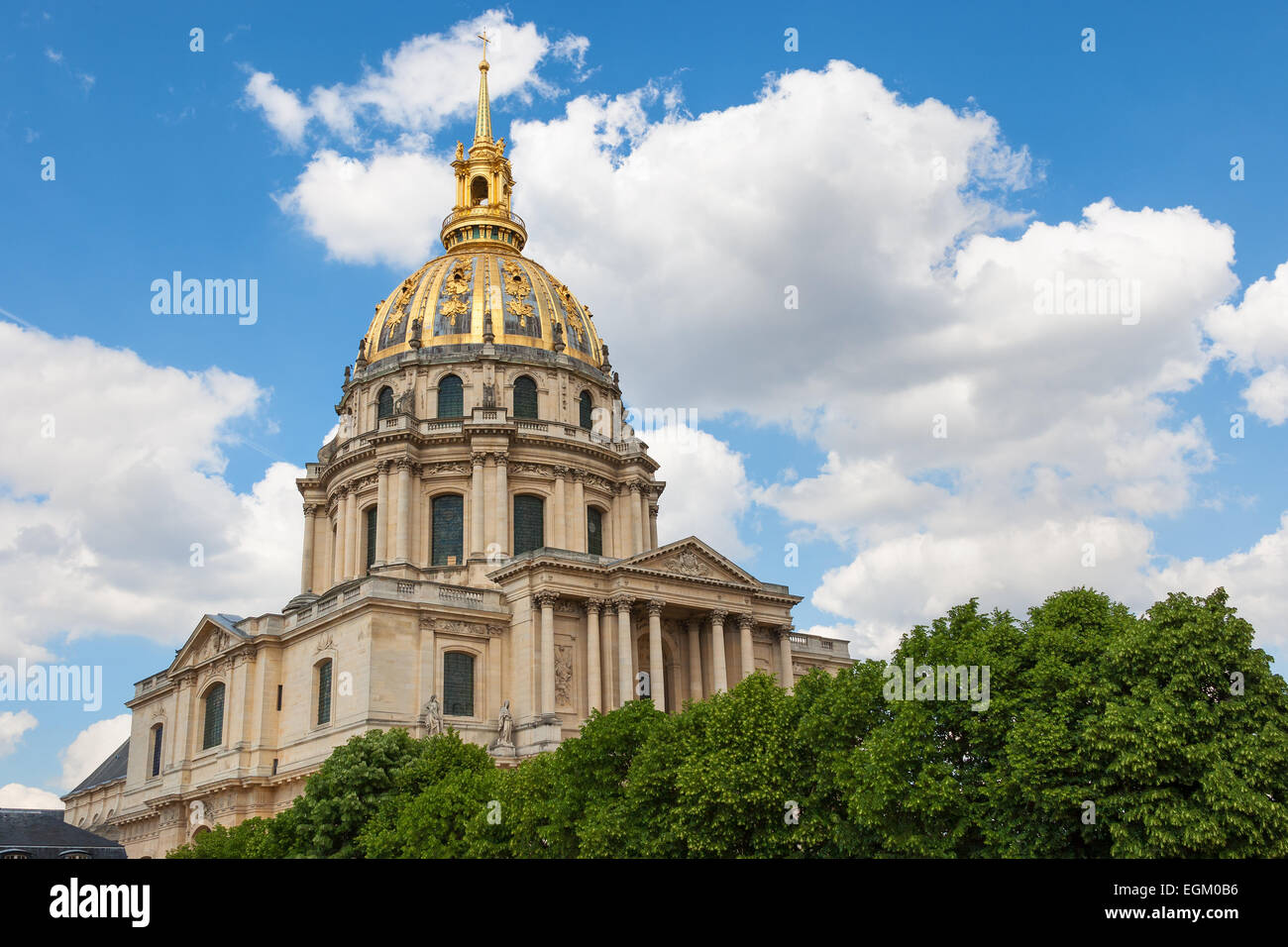 Cupola di Les Invalides, Parigi, Francia. Foto Stock