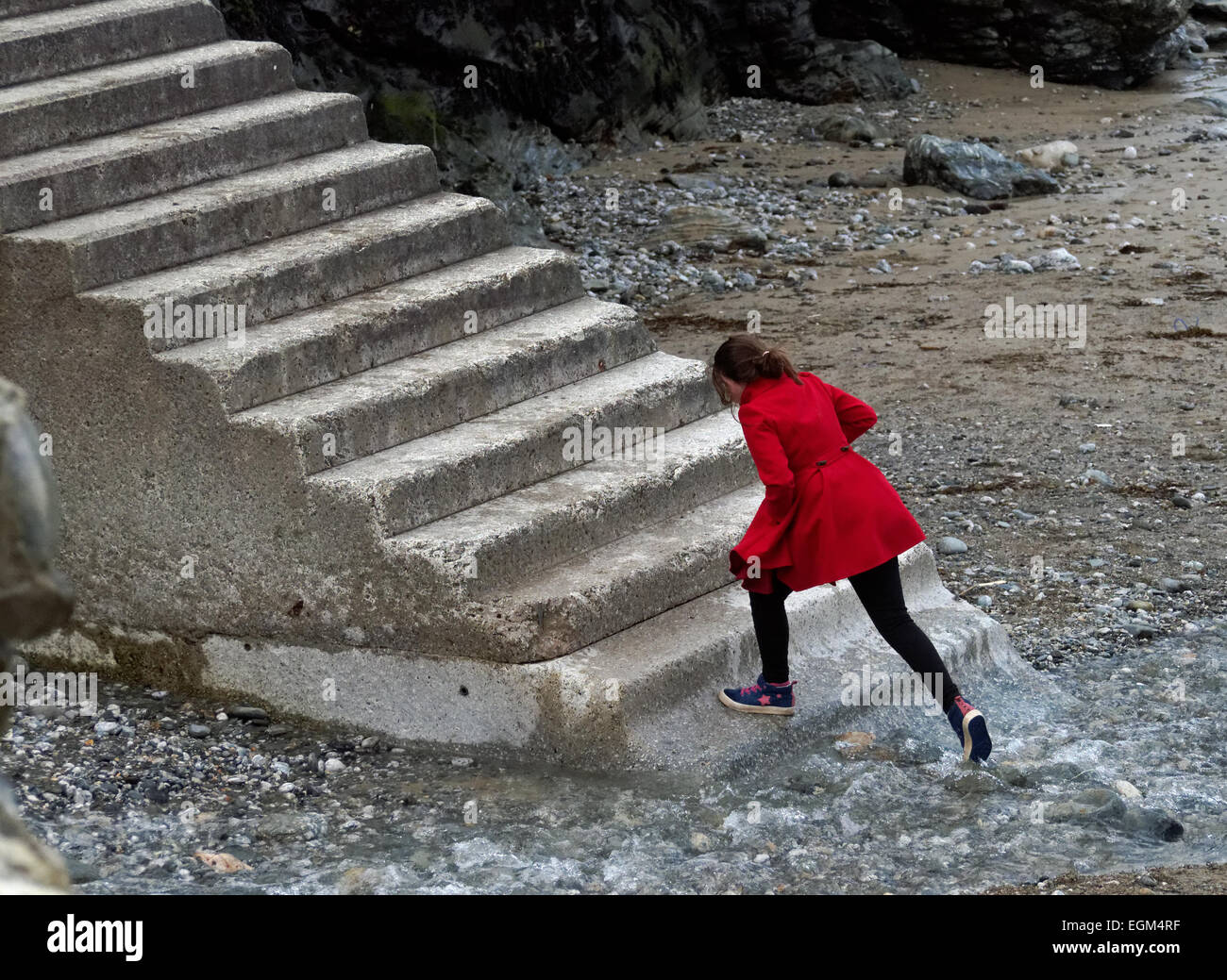 St Agnes, Trevaunanace Cove Foto Stock