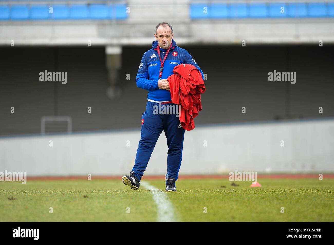Philippe Saint Andre - 24.02.2015 - Entrainement Francia -Marcoussis.Photo : Andre Ferreira/Icona Sport Foto Stock