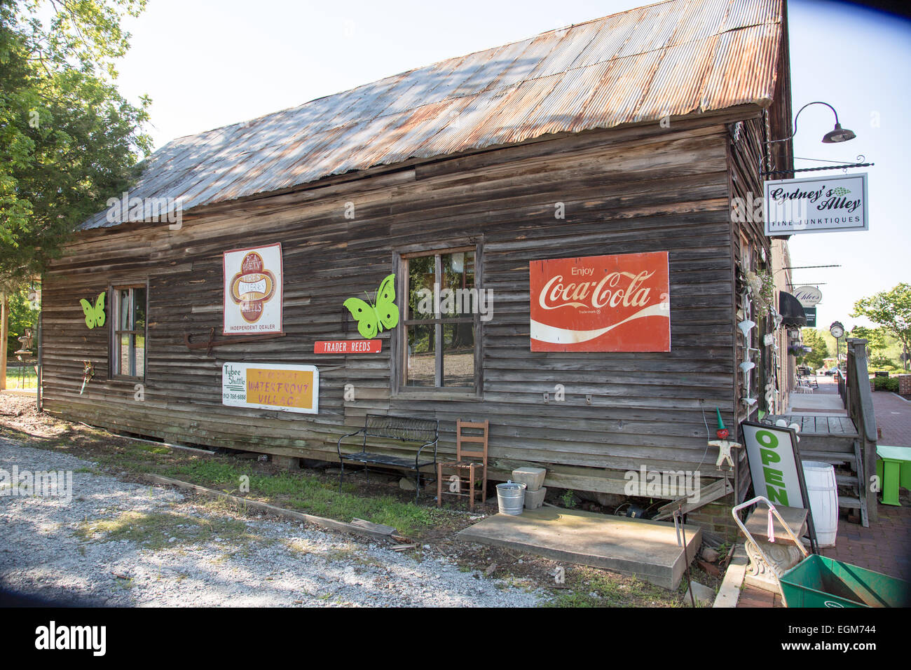 Città di Senoia dove la serie televisiva The Walking Dead è girato Maggio 8, 2013 in Senoia, Georgia. Foto Stock