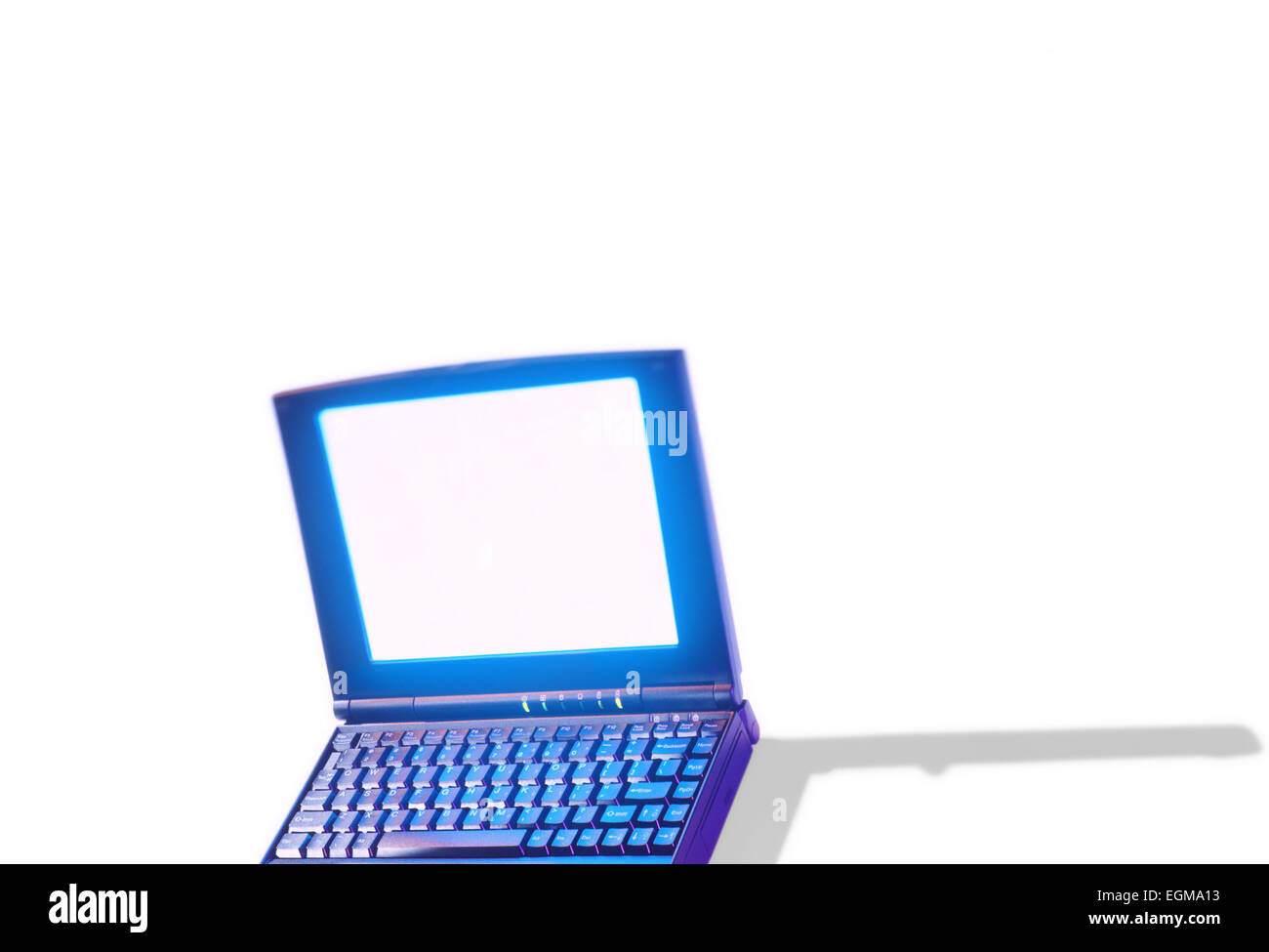 Retro del computer portatile Foto Stock