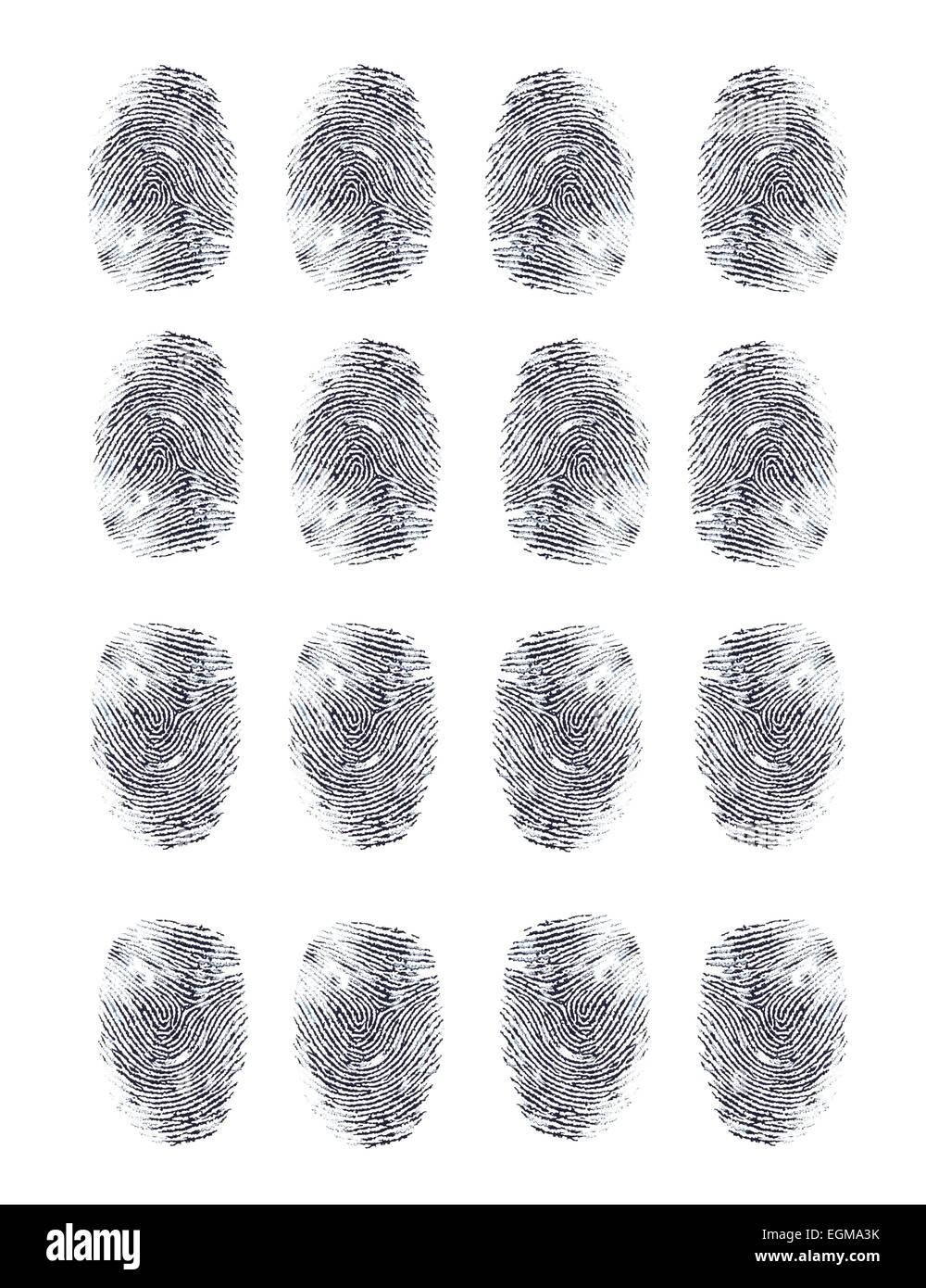 Impronte digitali Foto Stock