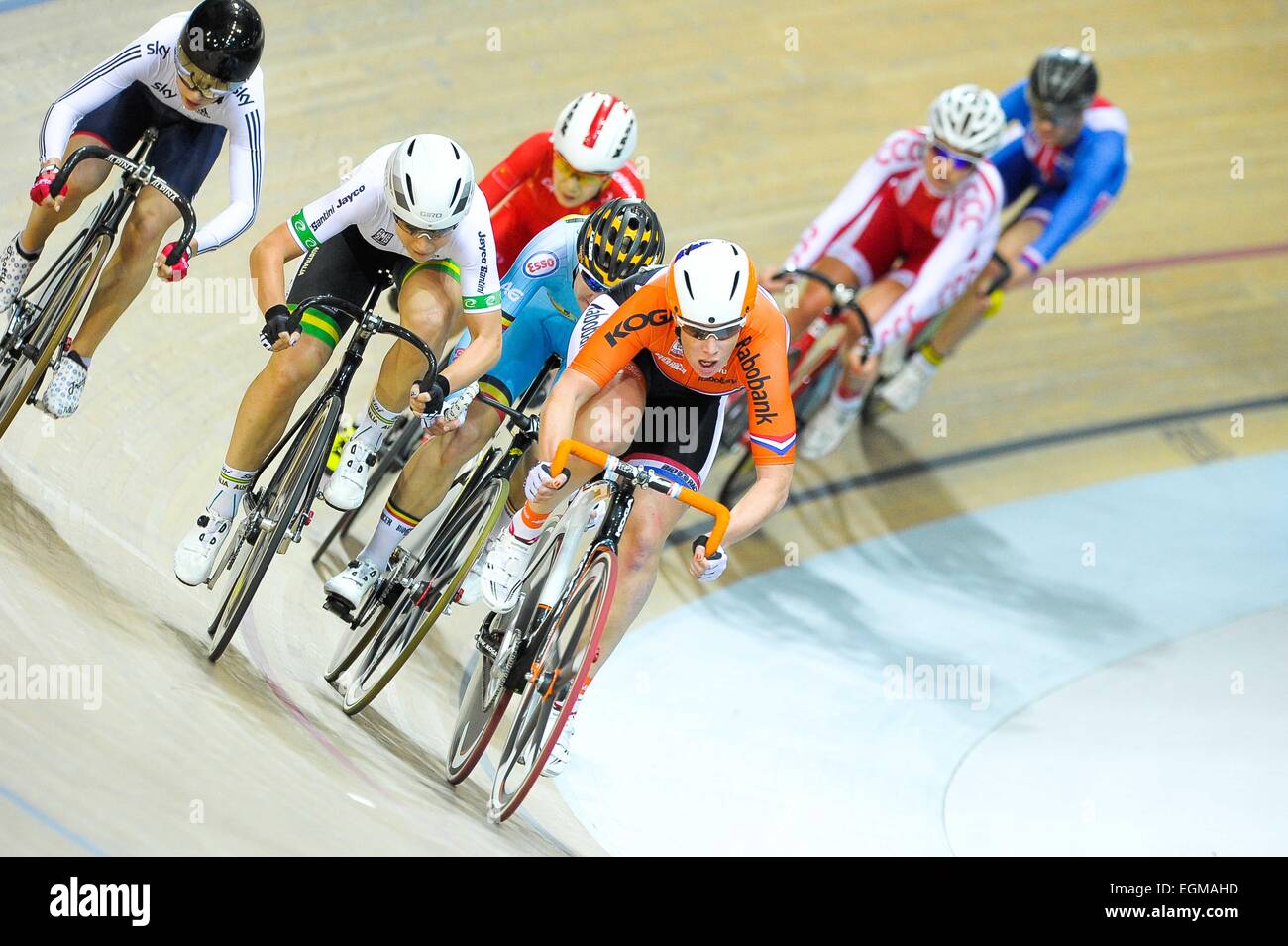 Kirsten Wild - 22.02.2015 - Championnats du Monde 2015 de cyclisme sur pista - Saint Quentin en Yvelines.Photo : Andre Ferreira/Icona Sport Foto Stock