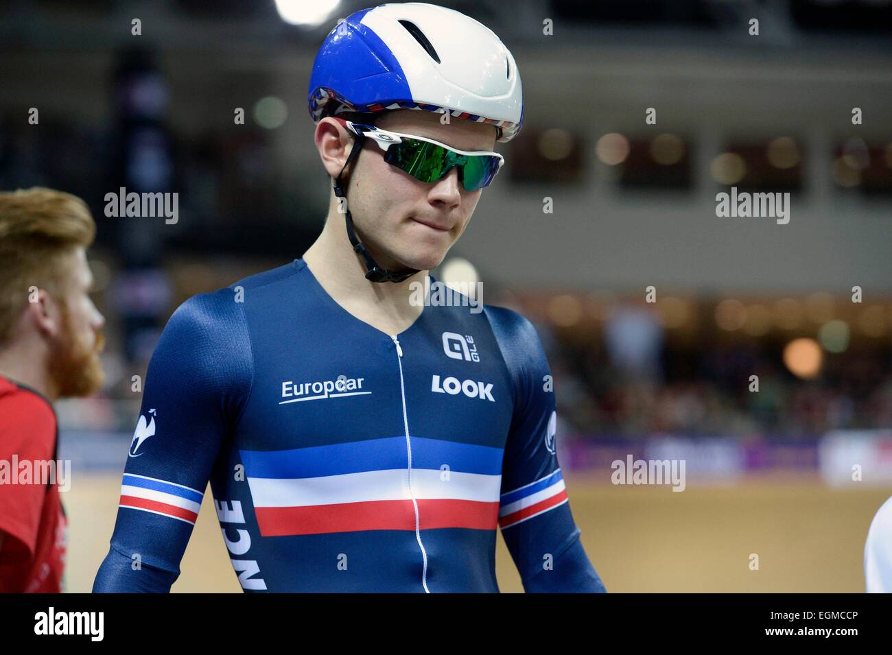 Thomas Boudat - 21.02.2015 - Championnats du Monde 2015 de cyclisme sur pista - Saint Quentin en Yvelines.Photo : Andre Ferreira/Icona Sport Foto Stock