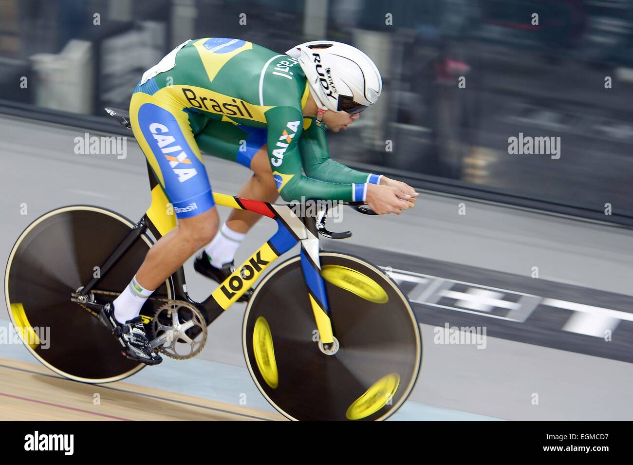 Ghideoni Rodrigues Monteiro - 20.02.2015 - chilometro - Championnats du Monde 2015 de cyclisme sur pista - Saint Quentin en Yvelines.Photo : Andre Ferreira/Icona Sport Foto Stock